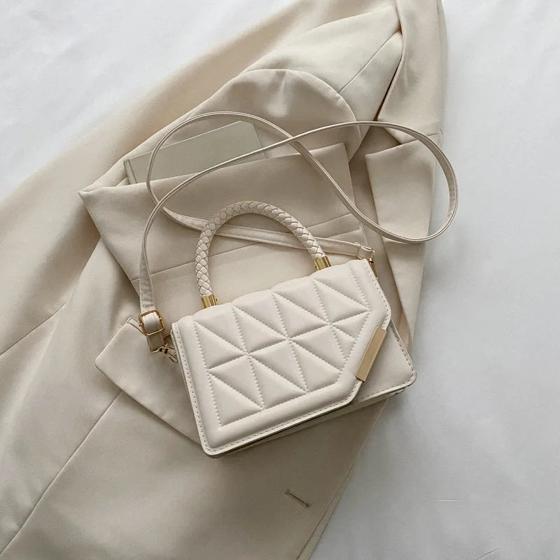 2024 Designer Plaid PU Leather Crossbody Shoulder Bag for Women