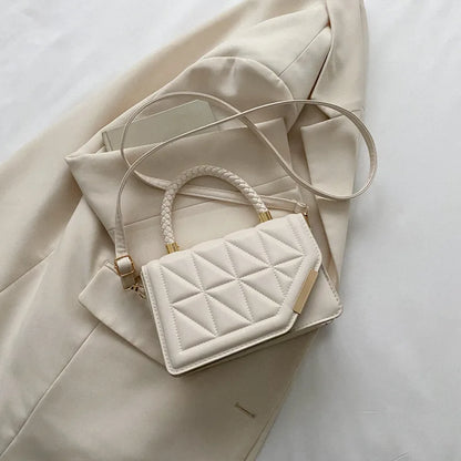 2024 Designer Plaid PU Leather Crossbody Shoulder Bag for Women