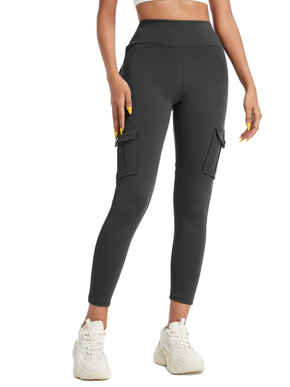 Seamless Yoga Cargo Leggings for Women with Pocket - High Waist Hip Lifting Fitness Pants (Available in 1, 2, or 3 Pieces)