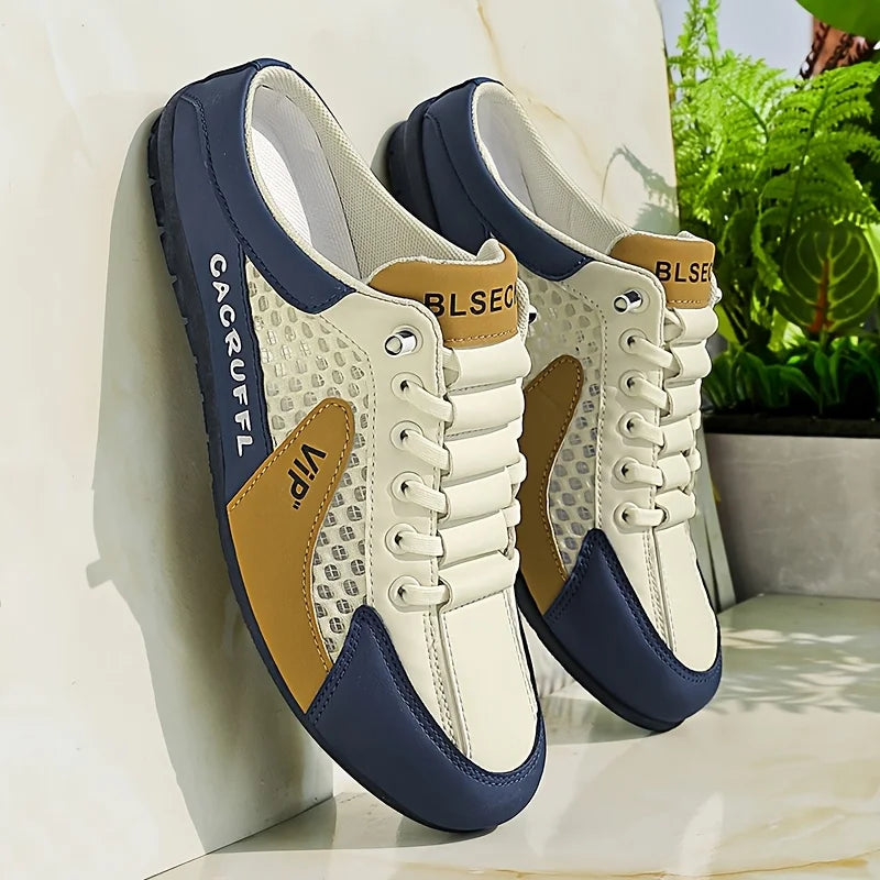 2025 Men's Casual Slip-On Half-Slippers - Durable, Comfortable, Breathable, and Stylish
