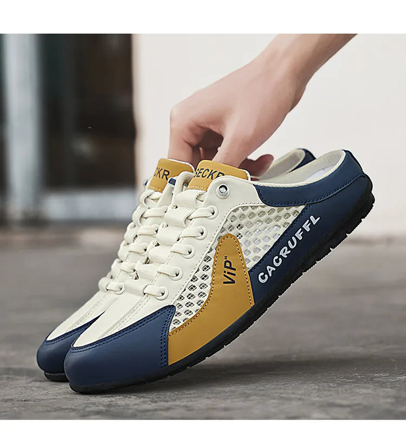 2025 Men's Casual Slip-On Half-Slippers - Durable, Comfortable, Breathable, and Stylish