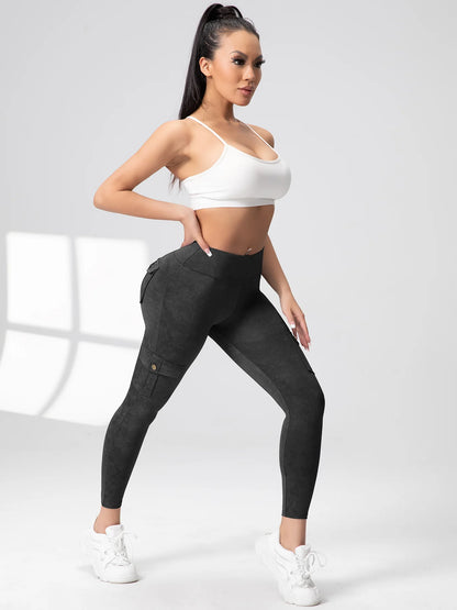 Seamless Yoga Cargo Leggings for Women with Pocket - High Waist Hip Lifting Fitness Pants (Available in 1, 2, or 3 Pieces)