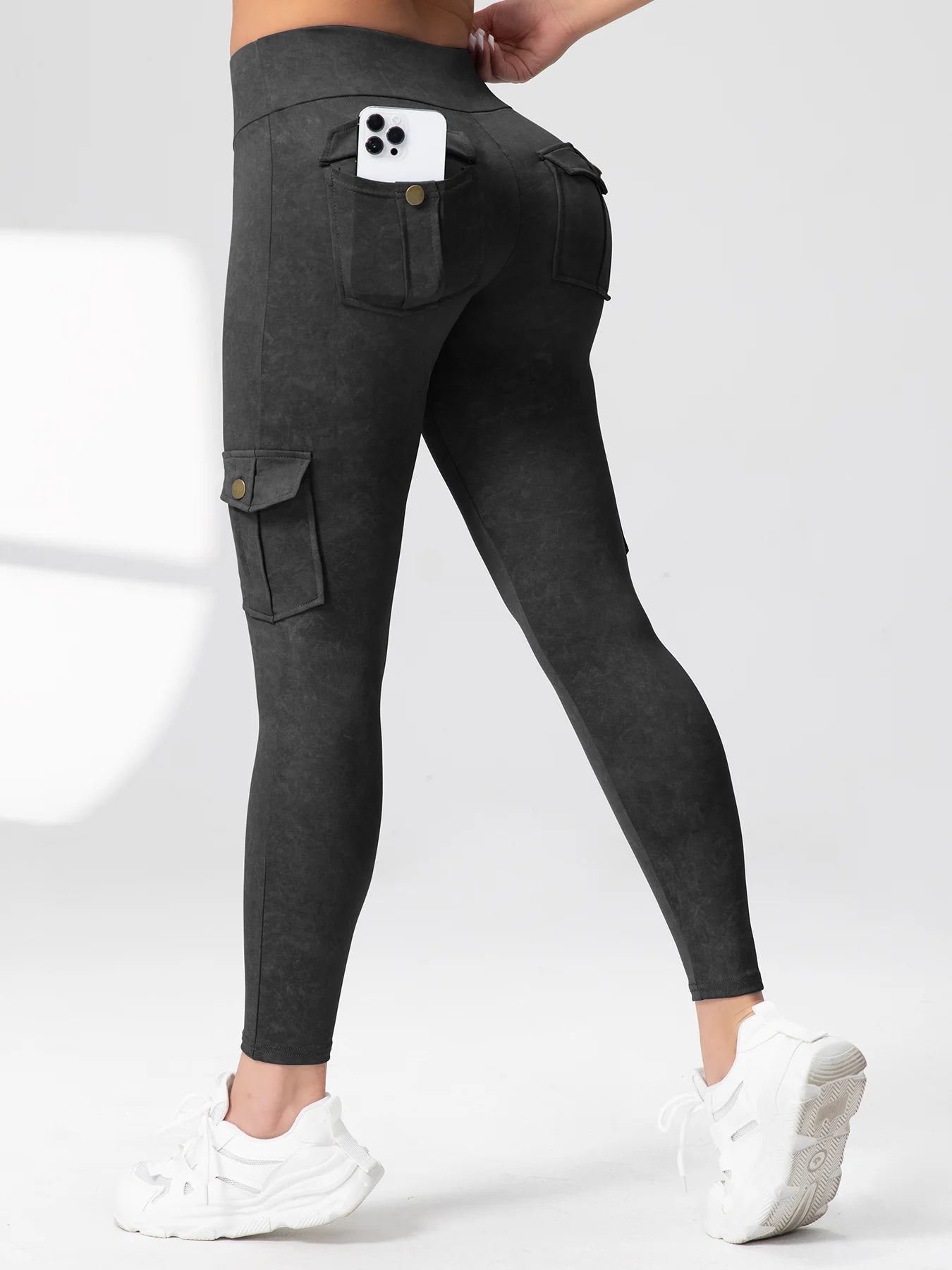 Seamless Yoga Cargo Leggings for Women with Pocket - High Waist Hip Lifting Fitness Pants (Available in 1, 2, or 3 Pieces)