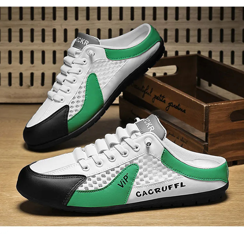 2025 Men's Casual Slip-On Half-Slippers - Durable, Comfortable, Breathable, and Stylish