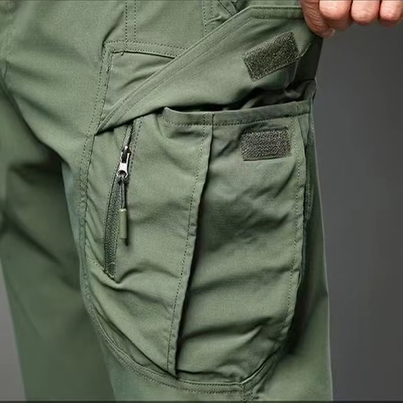 Men's Elastic Cargo Pants for Spring and Autumn - Versatile Outdoor Trousers for Trekking, Hiking, Camping, Climbing, Running, and Cycling