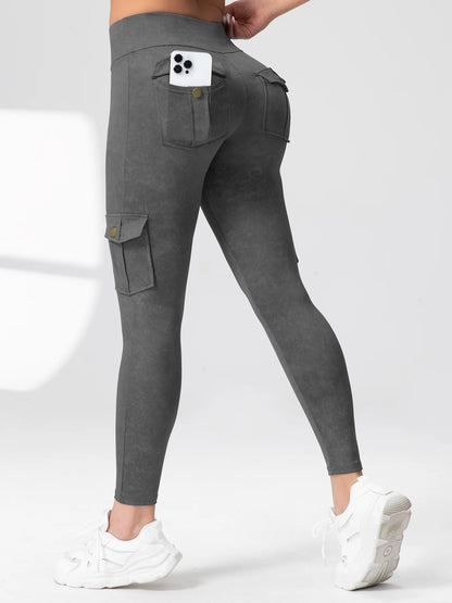 Seamless Yoga Cargo Leggings for Women with Pocket - High Waist Hip Lifting Fitness Pants (Available in 1, 2, or 3 Pieces)